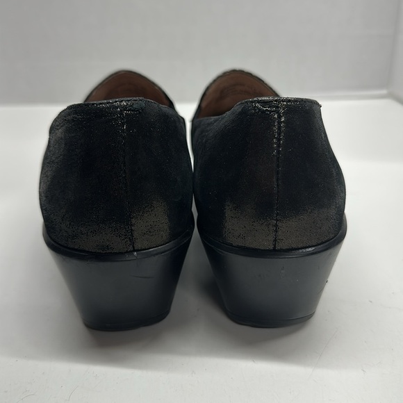 Dansko Jessica Clogs Shoes Casual Slip On Suede Metallic Black Bronze Size 39 9 - Picture 3 of 11